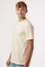 Tultex 299 Mens Street Short Sleeve Crewneck T-Shirt Natural Model Side