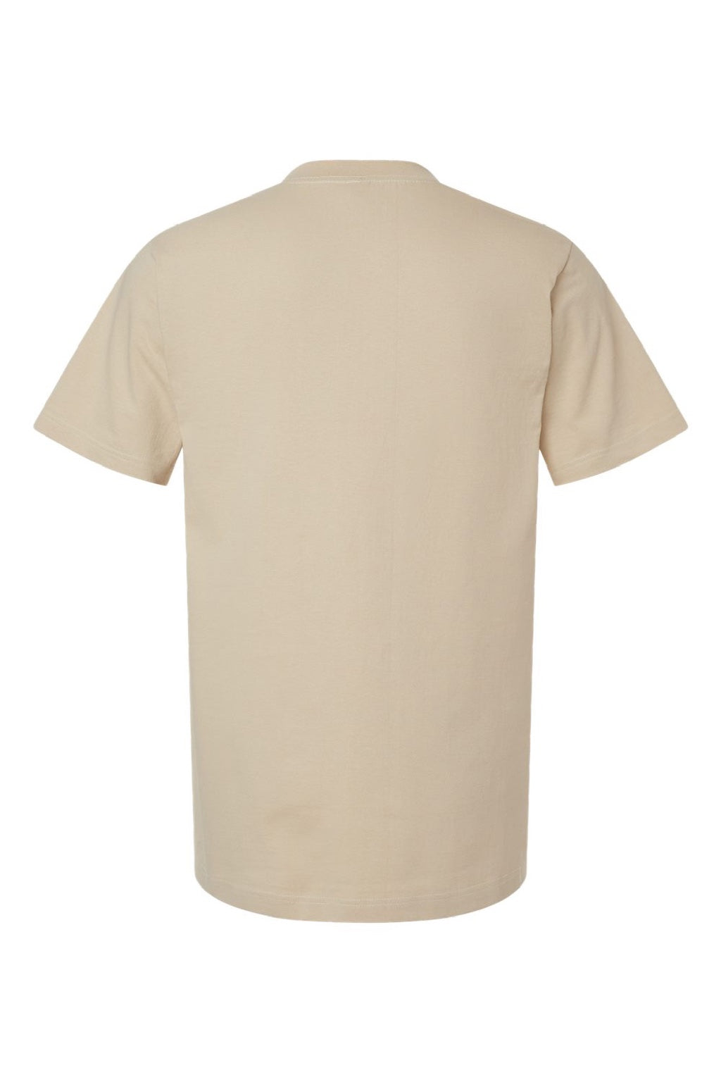 Tultex 299 Mens Street Short Sleeve Crewneck T-Shirt Sand Brown Flat Back