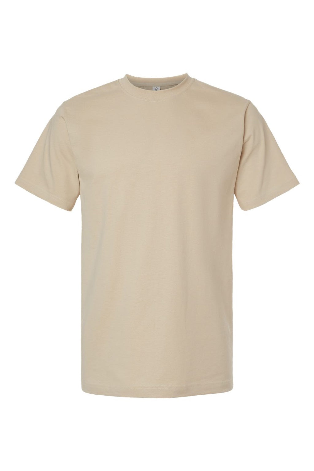 Tultex 299 Mens Street Short Sleeve Crewneck T-Shirt Sand Brown Flat Front