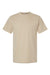 Tultex 299 Mens Street Short Sleeve Crewneck T-Shirt Sand Brown Flat Front