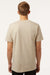 Tultex 299 Mens Street Short Sleeve Crewneck T-Shirt Sand Brown Model Back