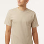 Tultex Mens Street Short Sleeve Crewneck T-Shirt - Sand Brown - New