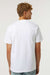 Tultex 299 Mens Street Short Sleeve Crewneck T-Shirt White Model Back