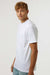 Tultex 299 Mens Street Short Sleeve Crewneck T-Shirt White Model Side