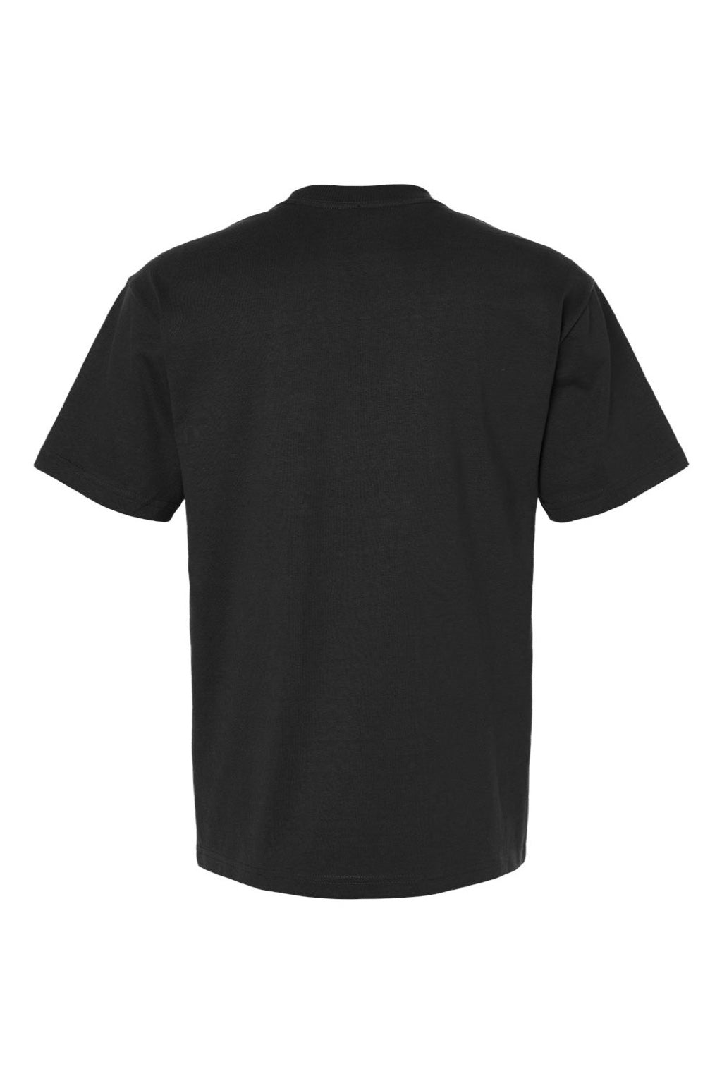 American Apparel 9001 Mens Super Heavyweight Short Sleeve Crewneck T-Shirt Black Flat Back