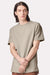 American Apparel 9001 Mens Super Heavyweight Short Sleeve Crewneck T-Shirt Bone Model Front