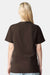 American Apparel 9001 Mens Super Heavyweight Short Sleeve Crewneck T-Shirt Brown Model Back
