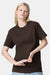 American Apparel 9001 Mens Super Heavyweight Short Sleeve Crewneck T-Shirt Brown Model Front