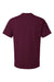 American Apparel 9001 Mens Super Heavyweight Short Sleeve Crewneck T-Shirt Burgundy Flat Back