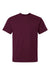 American Apparel 9001 Mens Super Heavyweight Short Sleeve Crewneck T-Shirt Burgundy Flat Front