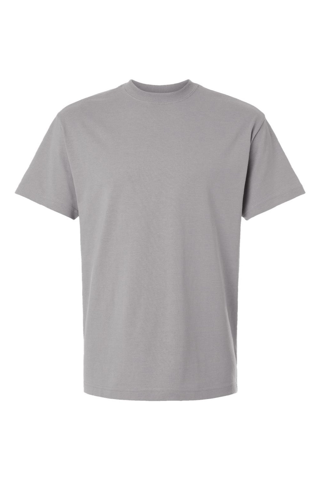 American Apparel 9001 Mens Super Heavyweight Short Sleeve Crewneck T-Shirt Gravel Grey Flat Front