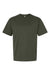 American Apparel 9001 Mens Super Heavyweight Short Sleeve Crewneck T-Shirt Lieutenant Green Flat Front