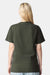American Apparel 9001 Mens Super Heavyweight Short Sleeve Crewneck T-Shirt Lieutenant Green Model Back