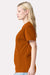 American Apparel 9001 Mens Super Heavyweight Short Sleeve Crewneck T-Shirt Rust Orange Model Side