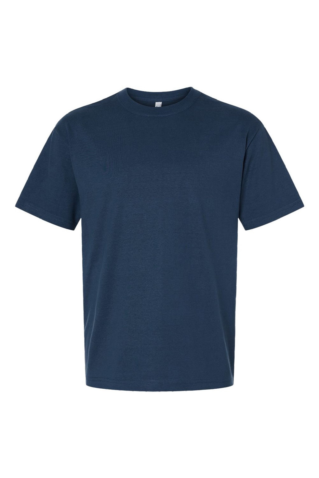 American Apparel 9001 Mens Super Heavyweight Short Sleeve Crewneck T-Shirt Sea Blue Flat Front