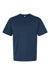 American Apparel 9001 Mens Super Heavyweight Short Sleeve Crewneck T-Shirt Sea Blue Flat Front