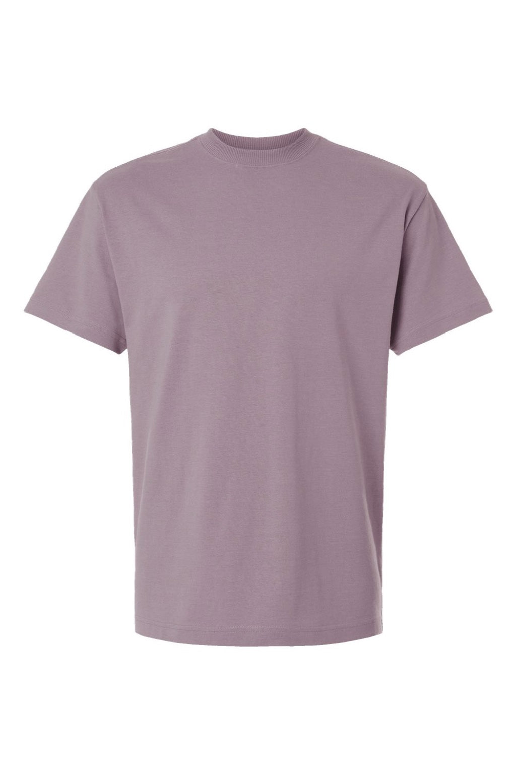 American Apparel 9001 Mens Super Heavyweight Short Sleeve Crewneck T-Shirt Smokey Violet Purple Flat Front