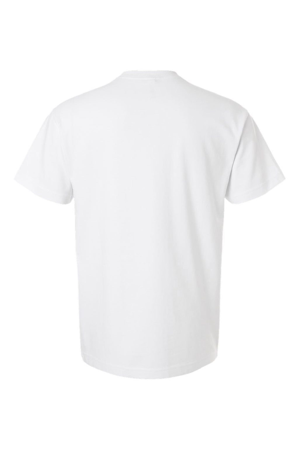 American Apparel 9001 Mens Super Heavyweight Short Sleeve Crewneck T-Shirt White Flat Back