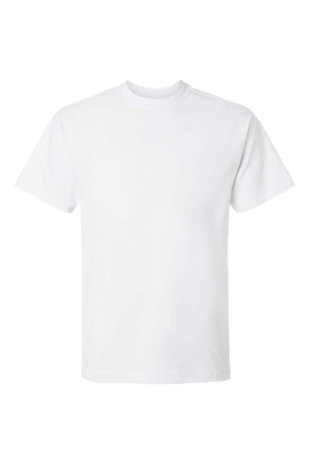 American Apparel 9001 Mens Super Heavyweight Short Sleeve Crewneck T-Shirt White Flat Front