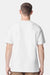 American Apparel 9001 Mens Super Heavyweight Short Sleeve Crewneck T-Shirt White Model Back