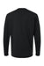 American Apparel 9410 Mens Super Heavyweight Long Sleeve T-Shirt w/ Pocket Black Flat Back