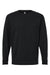 American Apparel 9410 Mens Super Heavyweight Long Sleeve T-Shirt w/ Pocket Black Flat Front