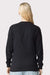 American Apparel 9410 Mens Super Heavyweight Long Sleeve T-Shirt w/ Pocket Black Model Back