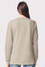 American Apparel 9410 Mens Super Heavyweight Long Sleeve T-Shirt w/ Pocket Bone Model Back