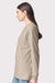 American Apparel 9410 Mens Super Heavyweight Long Sleeve T-Shirt w/ Pocket Bone Model Side