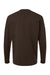 American Apparel 9410 Mens Super Heavyweight Long Sleeve T-Shirt w/ Pocket Brown Flat Back