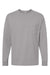 American Apparel 9410 Mens Super Heavyweight Long Sleeve T-Shirt w/ Pocket Gravel Grey Flat Front