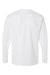 American Apparel 9410 Mens Super Heavyweight Long Sleeve T-Shirt w/ Pocket White Flat Back