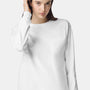 American Apparel Mens Super Heavyweight Long Sleeve Crewneck T-Shirt w/ Pocket - White - New