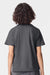 American Apparel 2001Y Youth Fine Jersey Short Sleeve Crewneck T-Shirt Asphalt Grey Model Back