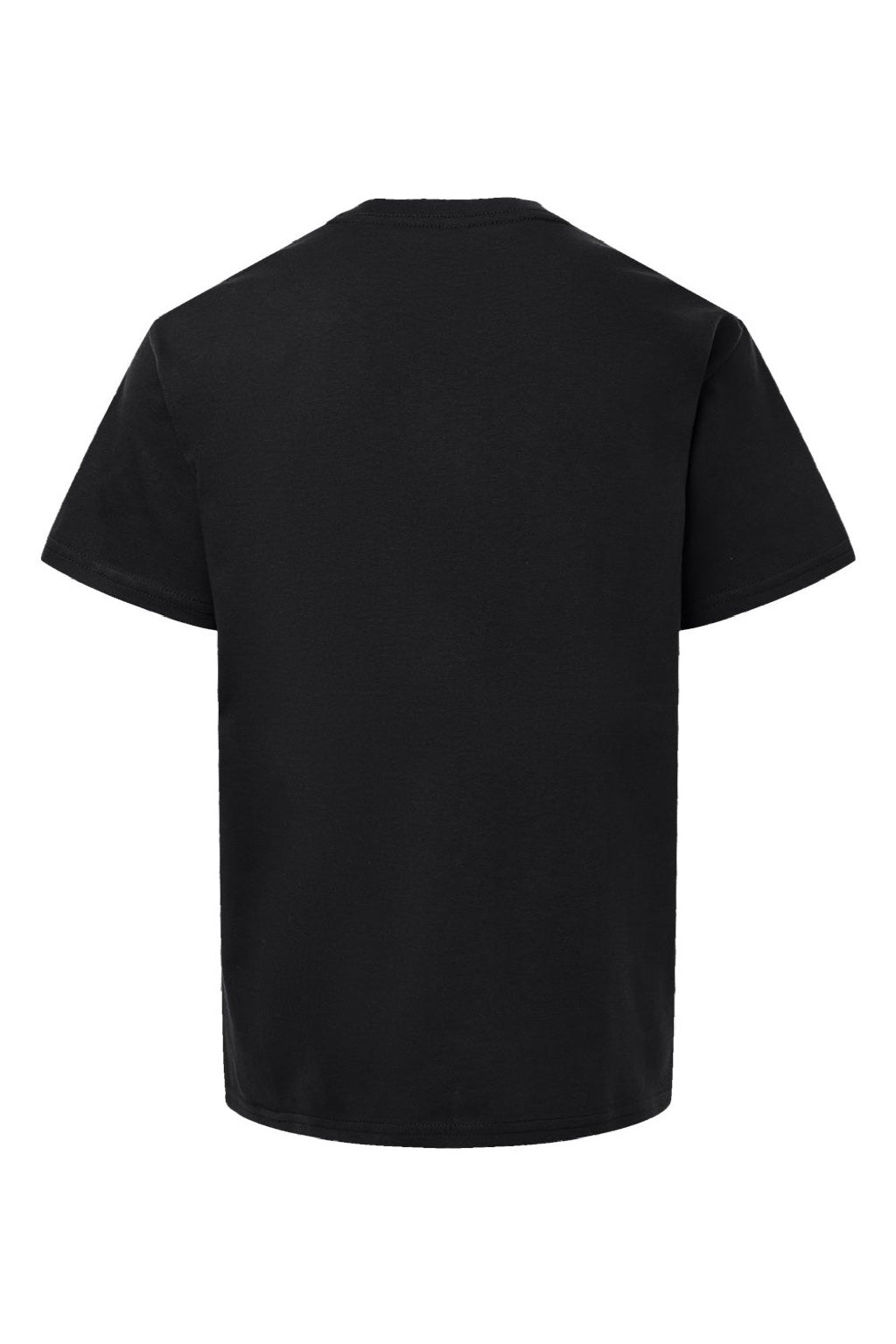 American Apparel 2001Y Youth Fine Jersey Short Sleeve Crewneck T-Shirt Black Flat Back