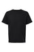 American Apparel 2001Y Youth Fine Jersey Short Sleeve Crewneck T-Shirt Black Flat Front