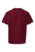 American Apparel 2001Y Youth Fine Jersey Short Sleeve Crewneck T-Shirt Cranberry Red Flat Back