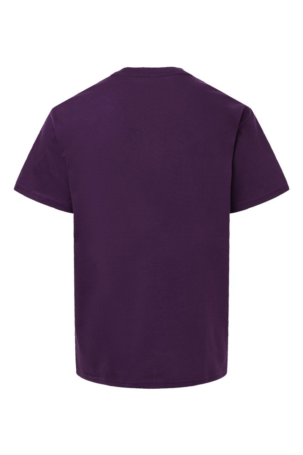American Apparel 2001Y Youth Fine Jersey Short Sleeve Crewneck T-Shirt Eggplant Purple Flat Back