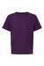 American Apparel 2001Y Youth Fine Jersey Short Sleeve Crewneck T-Shirt Eggplant Purple Flat Front