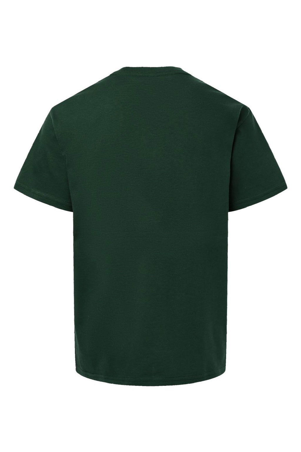 American Apparel 2001Y Youth Fine Jersey Short Sleeve Crewneck T-Shirt Forest Green Flat Back