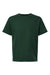 American Apparel 2001Y Youth Fine Jersey Short Sleeve Crewneck T-Shirt Forest Green Flat Front