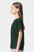 American Apparel 2001Y Youth Fine Jersey Short Sleeve Crewneck T-Shirt Forest Green Model Side