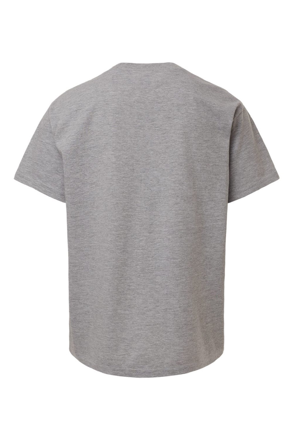 American Apparel 2001Y Youth Fine Jersey Short Sleeve Crewneck T-Shirt Heather Grey Flat Back