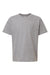 American Apparel 2001Y Youth Fine Jersey Short Sleeve Crewneck T-Shirt Heather Grey Flat Front
