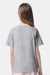 American Apparel 2001Y Youth Fine Jersey Short Sleeve Crewneck T-Shirt Heather Grey Model Back