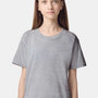 American Apparel Youth Fine Jersey Short Sleeve Crewneck T-Shirt - Heather Grey - New