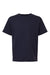 American Apparel 2001Y Youth Fine Jersey Short Sleeve Crewneck T-Shirt Navy Blue Flat Front