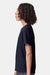 American Apparel 2001Y Youth Fine Jersey Short Sleeve Crewneck T-Shirt Navy Blue Model Side