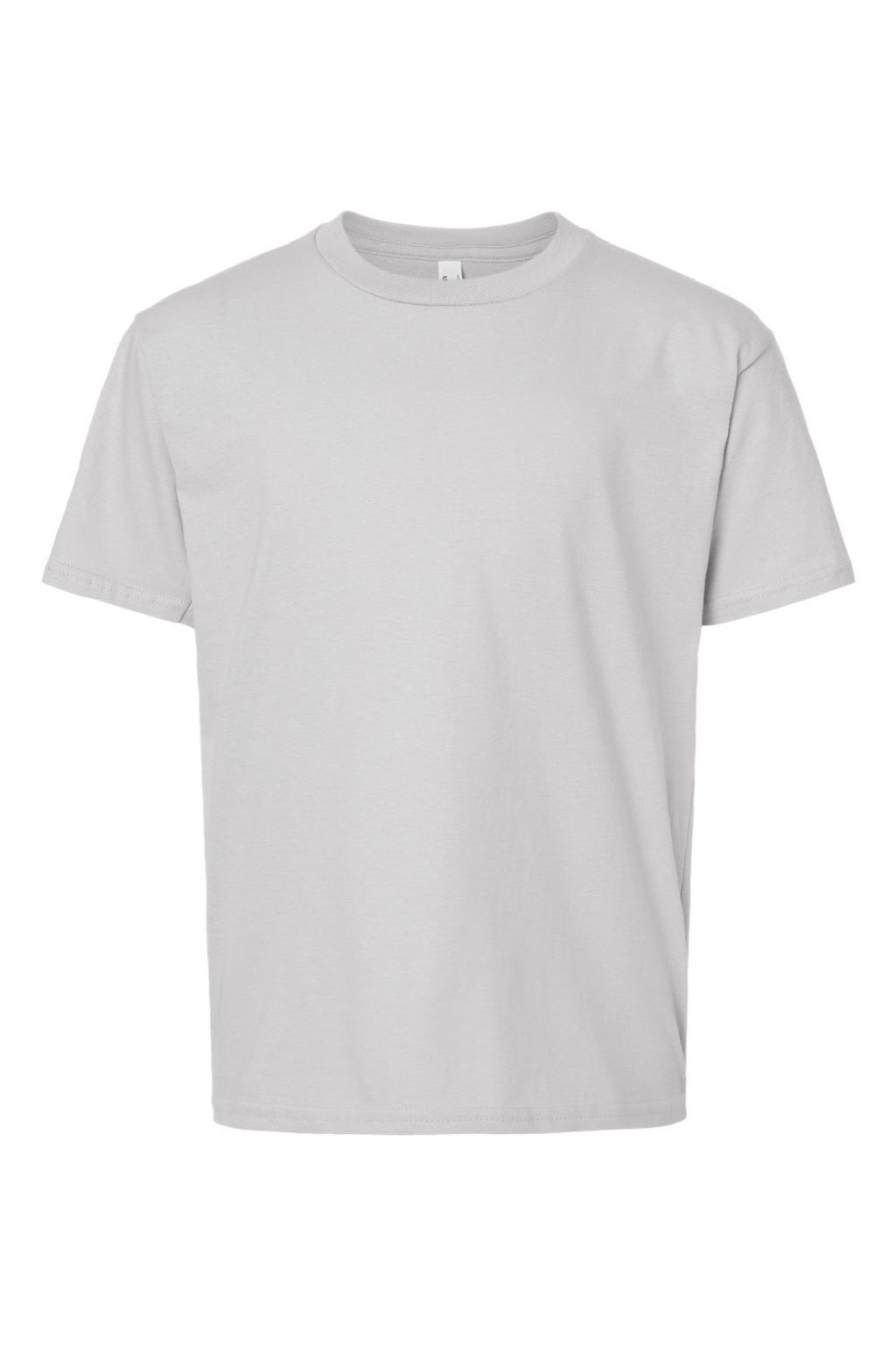 American Apparel 2001Y Youth Fine Jersey Short Sleeve Crewneck T-Shirt New Silver Grey Flat Front