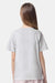 American Apparel 2001Y Youth Fine Jersey Short Sleeve Crewneck T-Shirt New Silver Grey Model Back